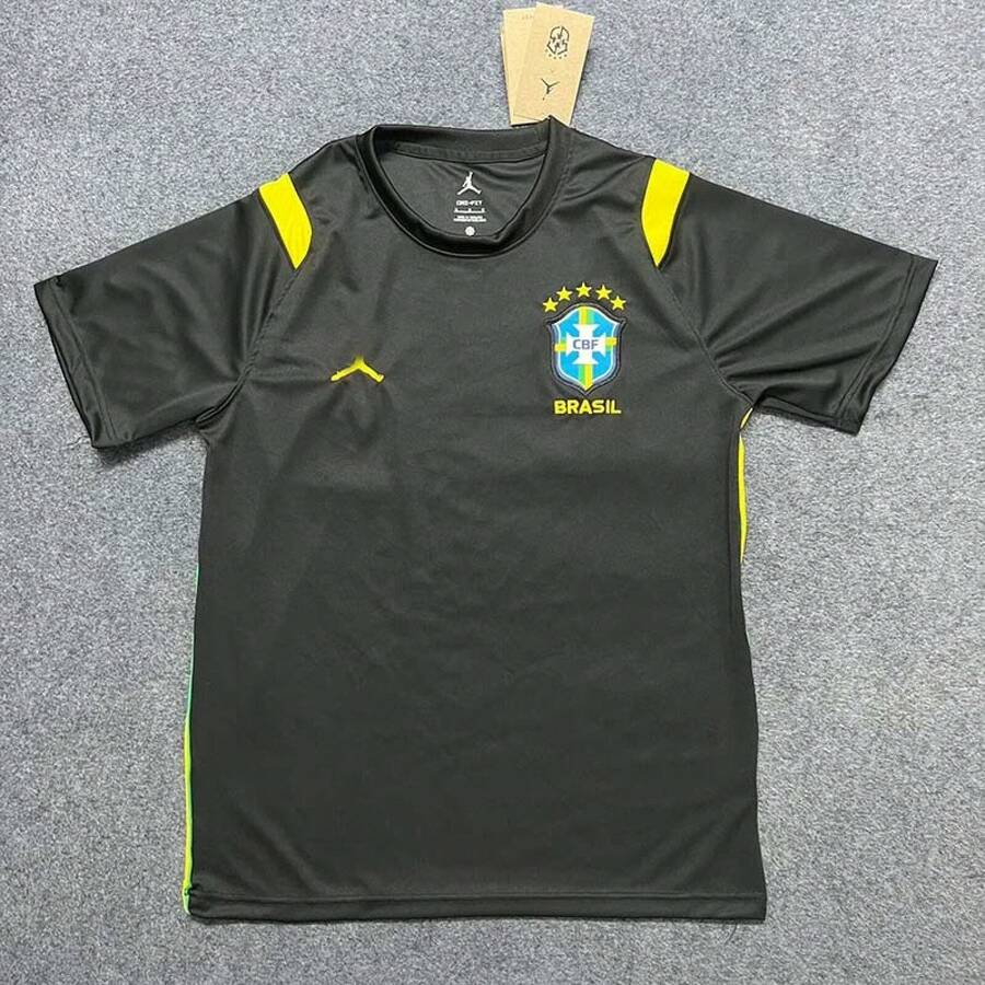 Men T-Shirts - 2627巴西訓練服黑色 - 查看 1