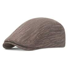 Men's Vintage Textured Flat Ivy Newsboy Cap, Adjustable Cabbie Driving Hat, Classic Gatsby Beret Cap For Casual Daily Father's Day Gifts - White - View 9