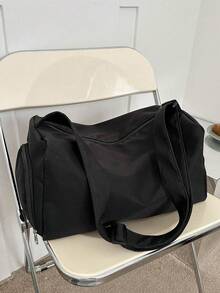 Large Capacity Lightweight Sports Yoga Backpack, Wet & Dry Separation, Waterproof, Suitable For School, Travel, Commute - Black - View 2