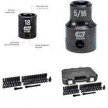 Superior Bronz 44 Pc. 3/8" Drive 6 Point Standard And Deep Impact SAE/Metric Socket Set - 84916N - 如圖所示 - 查看 1