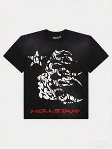 Men's Summer Clothes, Streetwear Graphic Tees, Anime Shirts, Family Matching Outfit, Hellstars Crown Of Thorns Portrait Y2K Graphic T-Shirt,180g 100% Cotton,Round Neck Short Sleeve,Black Streetwear Essential For Summer Going Out,Unisex Style Summer Outfits For Women,Summer Tops,Vacation Outfits Women,Summer Clothes,Spring Outfits For Women,Tops For Women,Birthday Outfits For Women,Spring Tops,Graphic Tees Men,Mens Clothes,Kids Clothes Boys,Summer Outfits For Girls Mom And Daughter Matching, Ropa De Hombre, The Perfect Gift For Man And Women, Adult And Children's SizesBlusas Bonitas De Mujer Tops For Women - màu đen - Xem 1