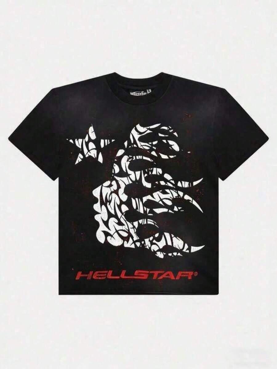 Men's Summer Clothes, Streetwear Graphic Tees, Anime Shirts, Family Matching Outfit, Hellstars Crown Of Thorns Portrait Y2K Graphic T-Shirt,180g 100% Cotton,Round Neck Short Sleeve,Black Streetwear Essential For Summer Going Out,Unisex Style Summer Outfits For Women,Summer Tops,Vacation Outfits Women,Summer Clothes,Spring Outfits For Women,Tops For Women,Birthday Outfits For Women,Spring Tops,Graphic Tees Men,Mens Clothes,Kids Clothes Boys,Summer Outfits For Girls Mom And Daughter Matching, Ropa De Hombre, The Perfect Gift For Man And Women, Adult And Children's SizesBlusas Bonitas De Mujer Tops For Women - màu đen - Xem 1
