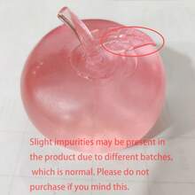 1pc Ocean Apple Squeezable Toy, Pink And Green Crystal Apple Slow Rebound Stress Relief Toy, Handmade TPR Material, Ultra Soft Squeezable Apple Toy, Realistic Sensory Stress Relief Toy, Stress Ball Finger Toy, Adult Stress Relief Toy, Anxiety Relief Sensory Finger Toy, Relaxation Gift Set - Multicolor - View 5