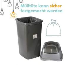Mülleimer Schwingdeckel Mülleimer Küche 65 L Groß Schwingeimer Mülltrenner Abfalleimer Küche Mülleimer mit Deckel Küchenabfalleimer - Schwingdeckeleimer - Übersicht 10