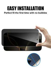 6pcs/Pack [Anti-Spy Tempered Glass Screen Protector] Anti-Fingerprint Coating Reduces Oil Residue. Water-Resistant Design Enhances Practical Protection. Compatible With IPhone 17e/17Promax/17Pro/17Air/17/16/16Pro/16Plus/16Promax /15 /15 Plus /15 Pro /15 Pro Max/ 14 /14 Plus /14 Pro /14 Pro Max/13 Mini/13/ 13 Pro /13 Pro Max/ 12 Mini /12/ 12 Pro/ 12 Pro Max/11/ 11 Pro /11 Pro Max And Other Models. - Black - View 9