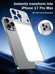 XINHONGYU Ultra-Thin Matte PC Back Film Applicable For IP16 Pro Max/15Pro/14pro, Instantly Transforms To 17Pro/17 Pro Max - 2pcs - Silver - View 3