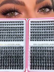 LIMEIKAI 384pcs Eyelash Extension Kit - Individual Eyelashes Set, D-Curl, Multiple Lengths, Odorless, Easy To Apply For Home Makeup Books - View 10