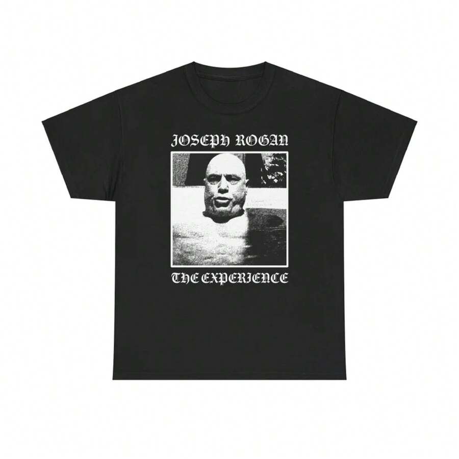 La Experiencia | Camiseta con Gráficos de Parodia de Black Metal | Camiseta Unisex de Algodón Grueso de Podcast MMA Guys Dudes - Negro - Ver 1