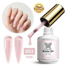 LIMEGIRL 15ml Extension Gel, 12-Color Nude Transparent UV Gel For Nail Extension, Reinforcement And Repair, Soak-Off Nail Gel - Multicolor - View 19