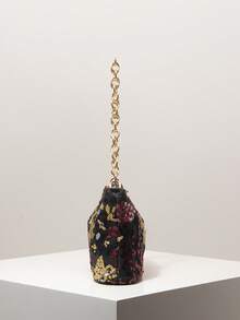 (隨機圖案) 女款肩背包、亮片包、花卉、刺繡、金屬鏈條、女款手提包、晚宴場合、派對穿搭、舞會包、舞會配件、婚禮用品、優雅女款錢包、女款禮物 - 彩色 - 查看 5