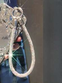 1PC Rhinestone Fashion Diamond Phone Lanyard For Women Keychain Wrist Strap Charm Crystals Short Sturdy Chic Phone Wristlet - Multicolor - View 7