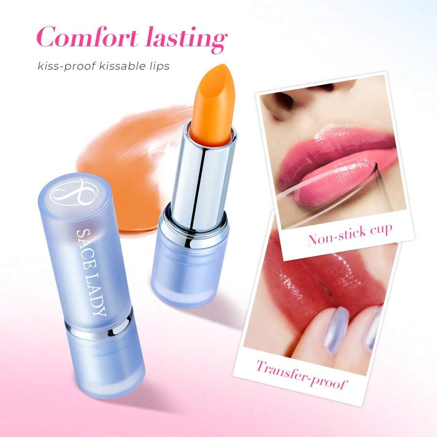 SACE LADY Lipstik Berwarna Berubah Warna Ajaib Tahan Lama Tahan Air Lip Balm Pelembap Riasan Berpigmen Tinggi - 05 - View 1