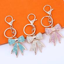 A European And American Full Diamond Bow Clothing Keychain Key Accessories - Fashionable And Cute. Women's Bag Accessories - Multicolor - View 4