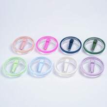 1/2pcs Replacement Lid With Straw Flip Cap, Leak-Proof Reusable Accessory For 40oz Tumbler - Multicolor - View 2