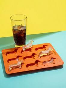 1pc 3D Dachshund Chocolate Cake Mold - Dachshund Mold, Dachshund Mold, Dachshund Cake Mold, Baking And Cooking Decoration, Easy Release Silicone Tray, With Multiple Compartments, Simple Barrel Design With Lid - A - View 13