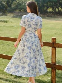 MEXVintamour Vestido de mujer elegante y vintage con bolsillos y cinturón, vestido camisero con estampado floral, cierre con botones, vestido casual para ir y venir, vacaciones, vestidos de verano para mujer, atuendos de vacaciones de verano, atuendos de primavera para mujer, vestidos de primavera para mujer, ropa de primavera para mujer, atuendos de vacaciones de primavera, vestidos elegantes para fiestas, vestidos elegantes para fiestas para mujer, vestido de invitada de boda para mujer, vestido de fiesta de boda, vestido de graduación, vestidos elegantes para ceremonias, vestidos elegantes para mujer, vestido formalMEX VEHD - Blanco y Negro - Ver 11