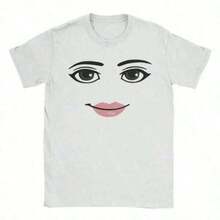 Men's Women's Happy Father's Day Clothes, 2026 Printed T Shirt Cotton, High Quality Novelty Robloxs Woman Face Game Meme Graphic T Shirts Men Women Fashion Short Sleeve T Shirts Unisex Tops, Y2K,Oversized Shirt Men, Summer Tops Men's Tracksuit Gym Wear Women Gifts For Boyfriend Men Clothes Size 4Y-13Y, S-XXXL, Women's T-Shirt, Kids Clothes Boys, Tween Boy Clothes, Tween Girls Tops, Perfect Gift For Last Day Of School And Independence Day, World Environment Day Matching Parent Wear - trắng - Xem 1