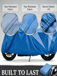 All-Weather Heavy Duty Motorcycle And Bicycle Dust Cover - Snowproof, Sunproof - Suitable For Motorcycles, Bicycles, Electric Bikes, ATVs - Black/Grey Outdoor Vehicle Dust Cover, Motorcycle Cover, Valentine's Day/Easter Gift - Multicolor - View 2