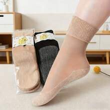 12pcs/6pcs - Seamless, Suitable For Middle-Aged And Elderly Women, Soft Breathable Fabric, Elastic Opening Design, Easy To Wear And Take Off, Comfortable - Multicolor - View 6
