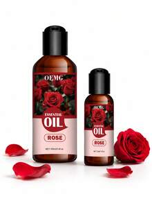 100ml Water-Soluble Rose Essential Oil, Fresh Soothing Long-Lasting Fragrance, Suitable For Reed Diffuser And Car Aromatherapy, Ideal For Women's Home And Office Use, Father's Day Gift - Rose Essential Oil - View 3