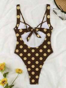 Elegante traje de baño de una pieza con tirantes anchos en negro, traje de baño versátil y sexy para vacaciones en la playa y fiestas - Multicolor 2 - Ver 3