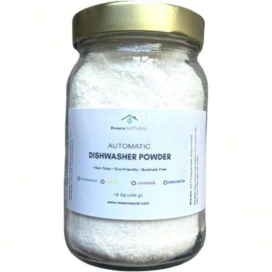 Automatic Dishwasher Powder Powered By Enzymes 16 Oz (Peppermint) - Peppermint - View 1
