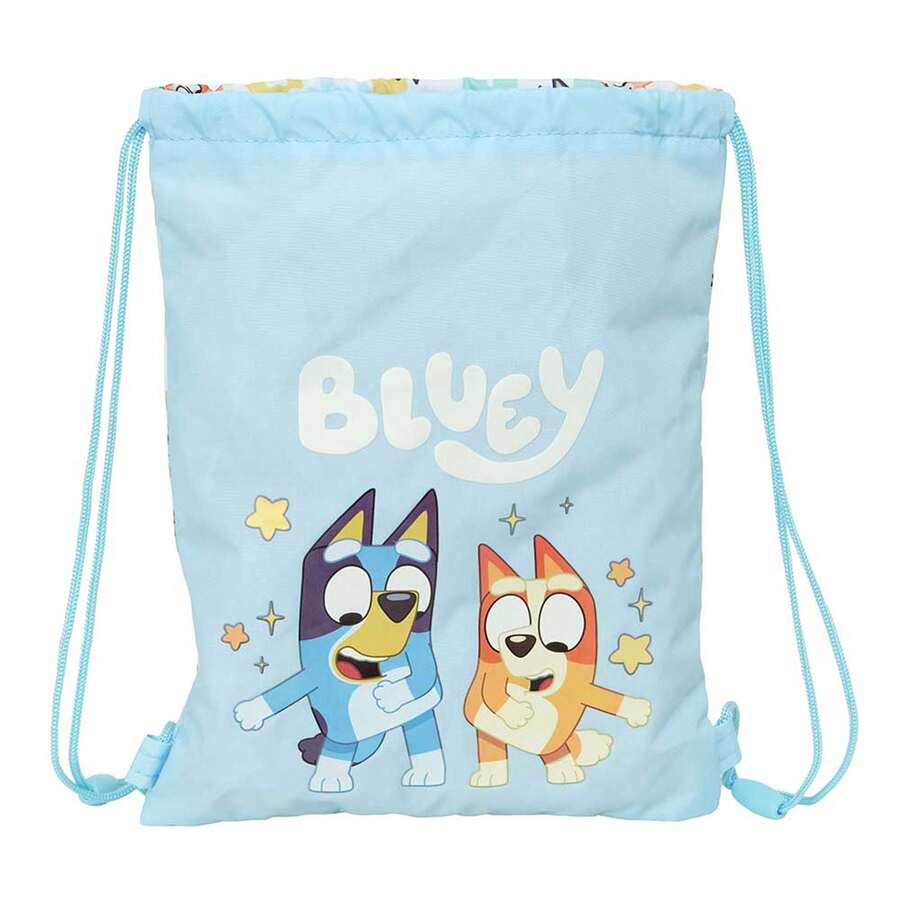 Safta Bluey Let's Junior 平底運動包,健身包風格書包,帶抽繩、內部拉鍊口袋和防勒安全扣,官方授權,均碼 - 免費送貨 ✅ 西班牙大陸地區 24/48 小時送達 - 準備好 - 查看 1