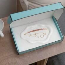 1188- Lynagert Cloud-Shaped Trinket Tray,  Jewelry Tray, Ceramic Dish For Rings And Jewelry Trinkets, For Organizing Earrings And Necklaces, Mother's Day Gift - 白色的 - 查看 3