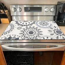 1pc Bohemian Pattern Printed Absorbent Dish Drying Mat, Espresso Machine Countertop Absorbent Mat, Sink Drainage Mat, Soft Faucet Absorbent Mat, Sink Cup Mat, Home & Kitchen, Bathroom Accessories - Multicolor - View 2