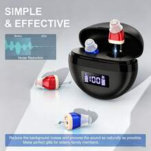 可充電式入耳式耳機 (非無線),附音量控制與鋰聚合物可充電電池,耳掛式設計,降噪,放大器,USB充電 - 查看 7