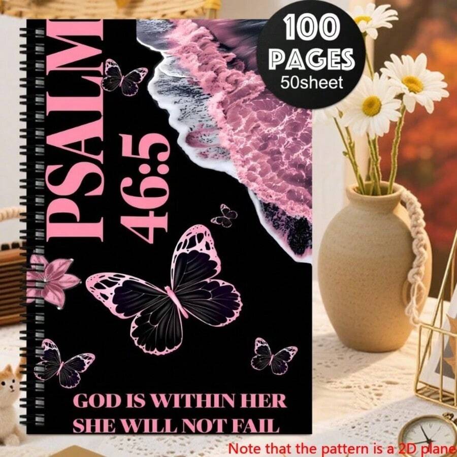 1 Cuaderno de espiral de planificación, útiles escolares, diario de viaje, suministros de oficina, almacenamiento personal, plan de oficina, aprendizaje del maestro, regalo perfecto para amigos y hermanas - E - Ver 1