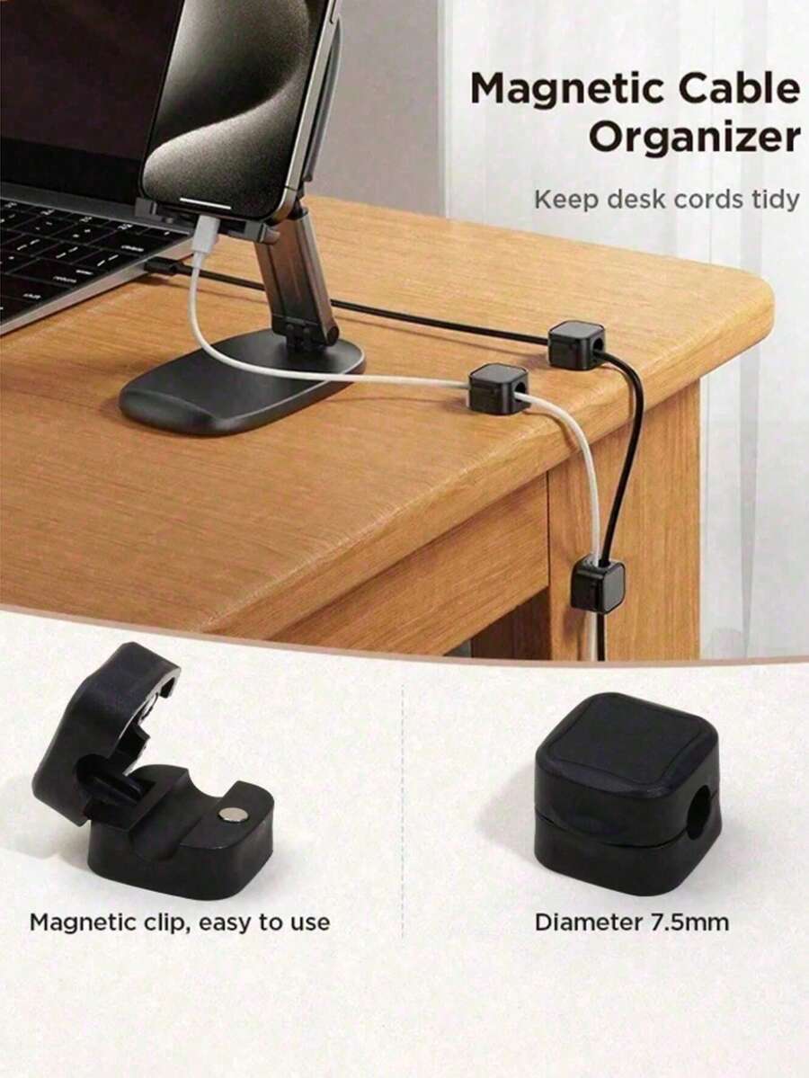 2个/5个/10个/20个装柔性缠绕式理线器,适用于鼠标、耳机、耳塞等,可用于桌面、汽车、墙壁等场所,是一款实用的理线工具。 - 多色 - 查看 1