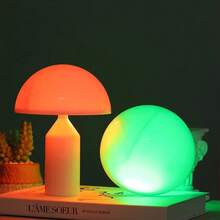 1pc Creative Mushroom Lamp, Gradient/Warm White, Decorative LED Night Light, Touch Control Night Light, Suitable For Bedroom, Desk, Bedside Table, Living Space, Party And Home Decor; Great Gift For Birthdays And Holidays - Mushroom Night Light - View 6