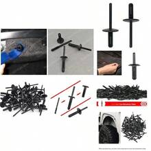 Automotive Plastic Blind Rivet, Plastic Fastener Clip, Body Blind Rivet For Vehicles, Fender And Wheel Well Fastener Clip - 30pcs - View 1