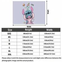 Disney Stitch Tapestry With Stitch, Angel & Scrump Trio Character Stacked Themed Print No-Hole Backdrop, Perfect For Parties, Camping, Home Decor, Scene Setup And Gathering Displays - 0 - View 5