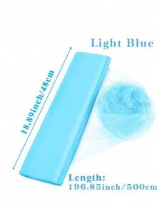 1/2/5pcs Blue Organza Arch Fabric,Gender Reveal Party Decoration,Gender Reveal Party Supplies,Baby Shower Gift,Baby Shower Decoration,Baby Shower Party Chair Back Decorations,Birthday Decor Table Flags,Mesh Table Flags,Birthday Party Decorations,Gift Packaging Yarn,Dining Table Center Decoration,Flower Packaging Yarn,Party Gifts, Newborn Baby Party Decor,Party Supplies,Party Favors - Blue - View 16