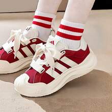 Adidas MAXXCOURT「大頭鞋」厚底運動鞋低筒女子運動休閒鞋 - 紅色/白色 - 查看 2