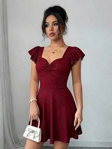 Vestido elegante y brillante para mujer - Celeste - Ver 11