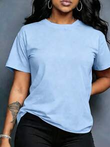 Soft Cotton T-Shirt For Women, Red White And Due Shirt, 4th Of July Pregnancy Reveal Shirt, Summer Pregnancy Announcement Tee, Expecting Mom To Be T-S - 藍色 - 查看 3