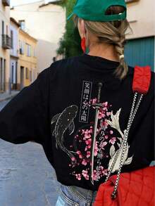 Women T-Shirts - Black - View 5