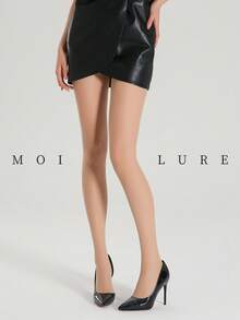 MOIRÉALLURE 1雙女款20D深色薄透尼龍褲襪，經典純色，夏季透氣，柔軟彈性，適合日常通勤與派對 - 杏色 - 查看 1
