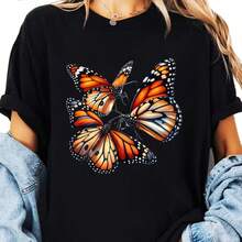 Printed T-Shirt For Men And Women - Black - View 1