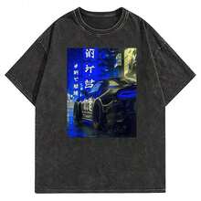 JDM MkIV Supra 2JZ Street Racing Drag Drift T-Shirt - 黑色19 - 查看 1