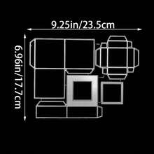 1个立方体盒子模具 金属切割模切 用于手工卡片制作 剪贴簿相册 纸张礼品 节日装饰 手工模板-Alinacutle - DIY 3D盒子 - 查看 3