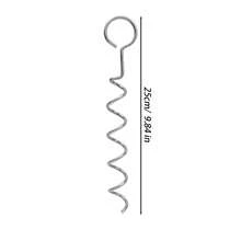4/1 Set Heavy Duty Iron Tent Stakes, Spiral Ground Pegs For Camping, Sunshade, Yard, Lawn Tents And Dog Leash Anchoring - A - View 10