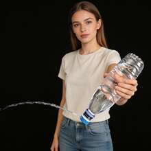 Penyemprot Bidet Genggam Portabel - Kuat, Ringkas, Cocok untuk Botol Air 21-25mm - Ideal untuk Wanita & Remaja, Terbuat dari ABS, Tipe Semprot, Desain Leher Botol - Biru - View 8