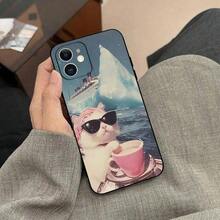 Funda de Teléfono con Memes Divertidos de Gato, compatible con  17 15 Pro Max 14 Pro 12 11 13 Mini X XR XS 16 Plus SE, Funda Trasera, compatible con funda de  17 pro max, funda de  17 pro, funda de  17, funda de  16 pro max - Z4 - Ver 11
