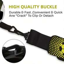 Youth Soccer Dribbling Trainer – Adjustable Waist Belt With Reactive Football, Volleyball, & Rugby Balls For Solo Practice, Skill Development, Ages 14+ – Perfect For Halloween & Christmas Gifts - Football Training Assistance - View 4
