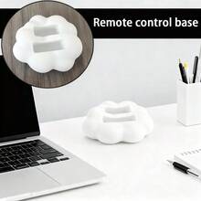 Cloud-Shaped Remote Control Storage Rack | Modern Black And White Design, Soft And Comfortable Top, Suitable For TV, DVD Player, Blu-Ray Player, Audio System And Game Console - Space-Saving Decorative Storage Rack, Ideal For Living Room. - Multicolor - View 8