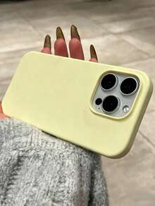 液態矽膠 3 層全包覆軟手機殼，適用於 iPhone 17、17 Air、17 Pro、17 Pro Max，防摔防刮，超纖內裡，適用於 iPhone 13、11、16 Pro Max - 牛奶黃 - 查看 3